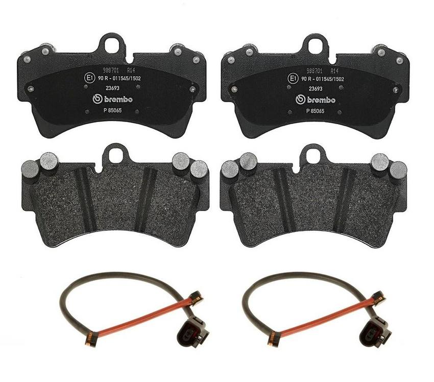 Audi Porsche Brakes Kit - Pads Front(Low-Met) (with Sensor) 7L0698151R - Brembo 2039199KIT